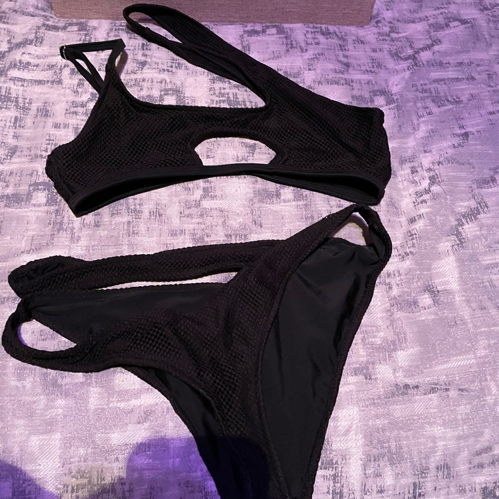 Gently used, worn once black bikini